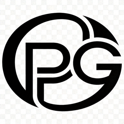 PG软件 - 扁平化橙色科技风格游戏开发品牌标识